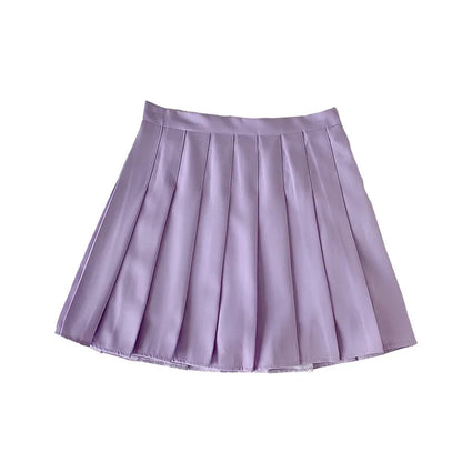 HIGH-WAISTED PLEATED SKIRT