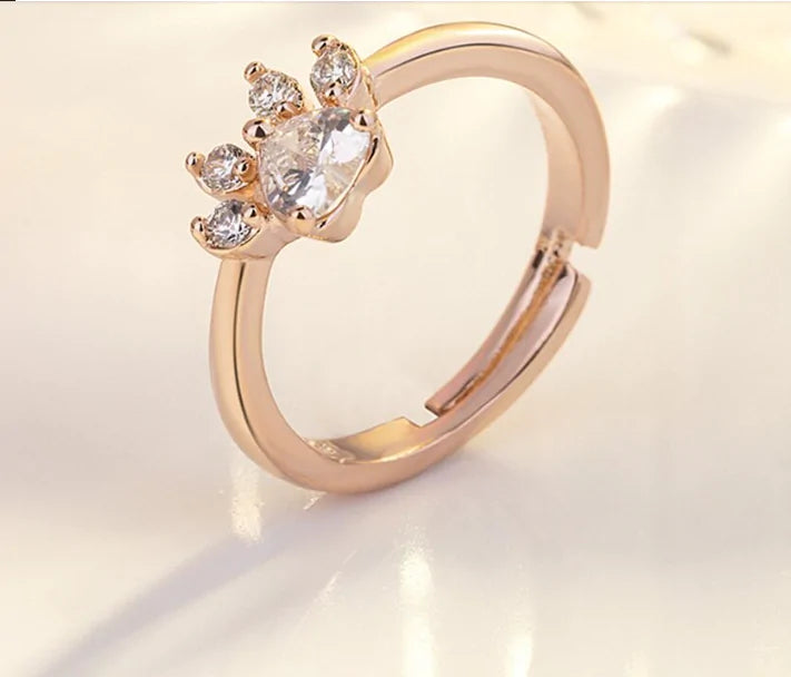 ROSE GOLD CLAW RING