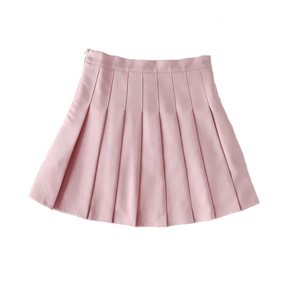 HIGH-WAISTED PLEATED SKIRT