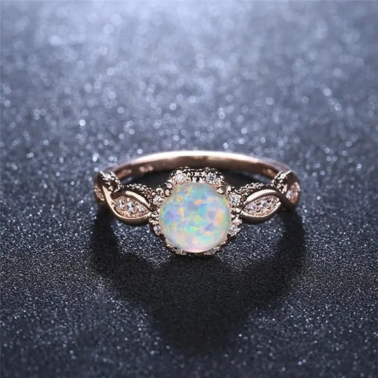 RAINBOW OPAL RING