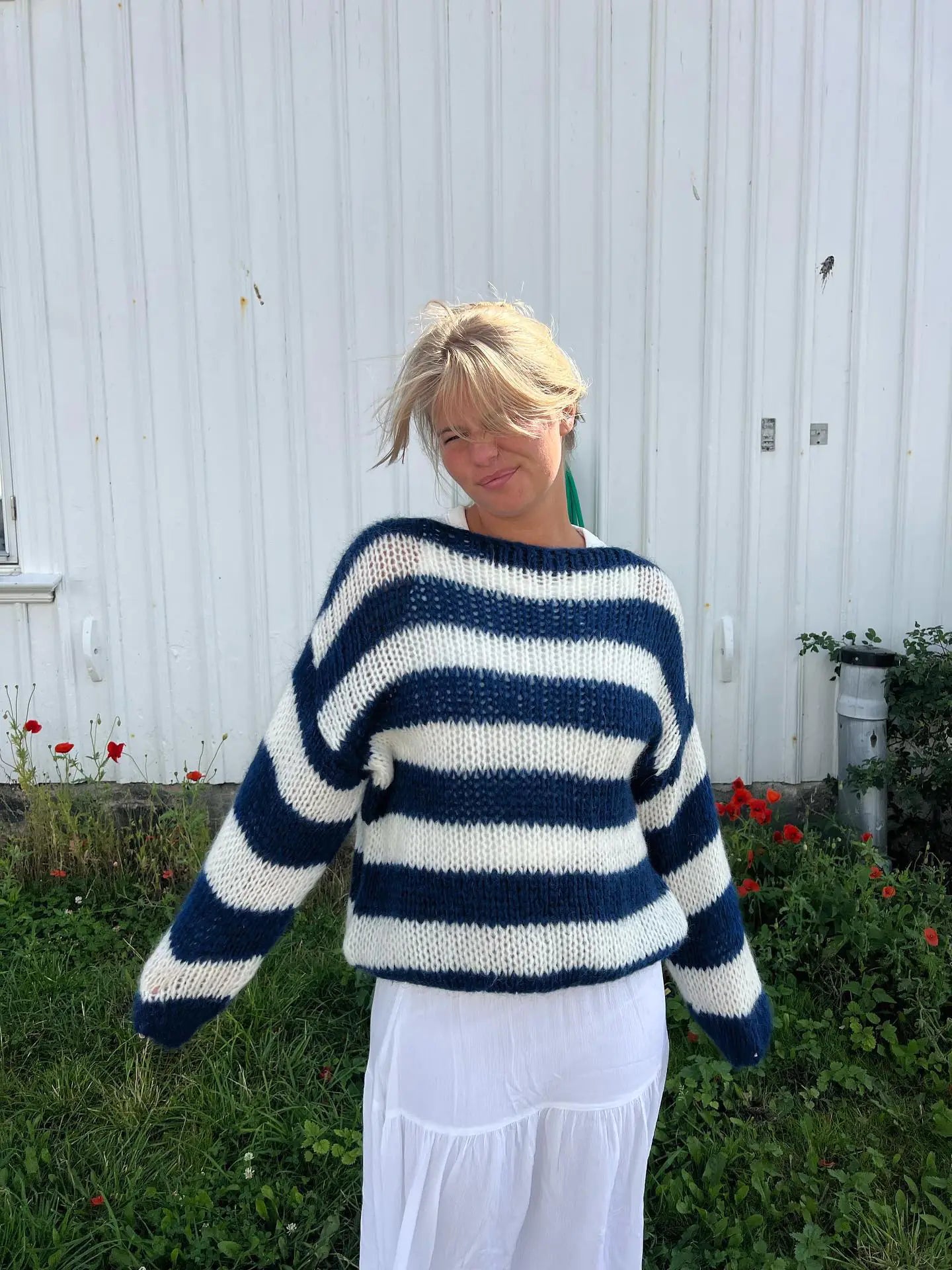 STRIPPED KNITTED SWEATER